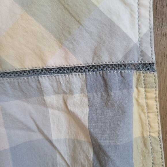 Woolrich Pastel Plaid Sleeveless Blouse Cotton/Spandex‎ Sz M - Picture 15 of 15